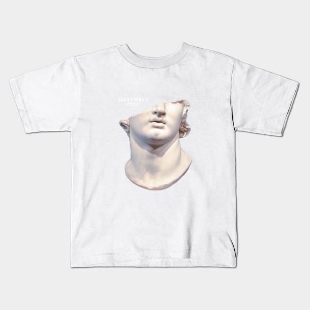 Rostro griego partidos. Kids T-Shirt by F I L O S O F A R R